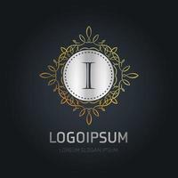 Alphabetic logo design with elegent design and typography vector