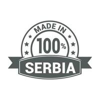 vector de diseño de sello de serbia