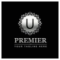 Alphabetic logo design with elegent design and typography vector