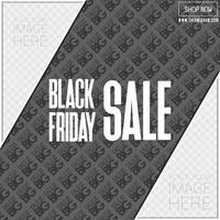 Black Friday sale card design vector