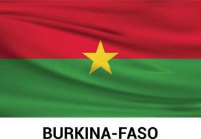 Burkina fasoo flag design vector