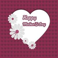 Happy Mothe's day design with creative typography vector