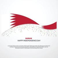 fondo de feliz día de la independencia de bahrein vector