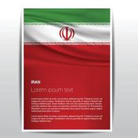 Iran Independence day design vector