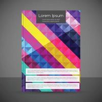 Brochure design with abstract pattern background vector