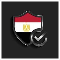 Egypt flag design vector