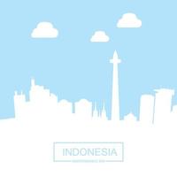 vector de diseño del día de la independencia de indonesia