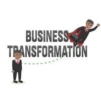 business african tranformation design character with text vector