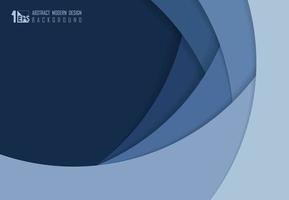 Abstract blue paper cut overlap design of template artwork background. illustration vector eps10