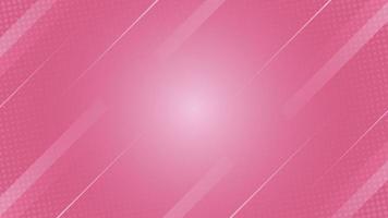 Pink diagonal geometric striped background with halftone detailed vector