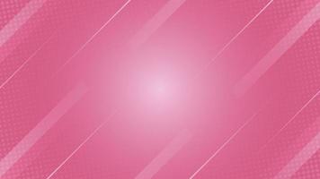 Pink diagonal geometric striped background with halftone detailed vector