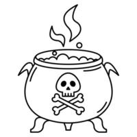 Bowler doodle icon vector