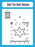 Dot to Dot Games for Kids vector