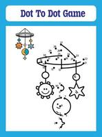 Dot to Dot Games for Kids vector