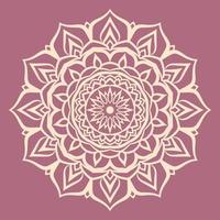 abstract mandala art with youth and soft color circular decoration for web or print vector design element