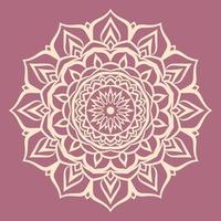 abstract mandala art with youth and soft color circular decoration for web or print vector design element