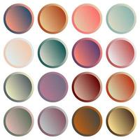 multicolor 3d vintage gradient circle icon background for web and print design element vector