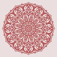 abstract mandala art with youth and soft color circular decoration for web or print vector design element