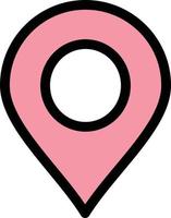 Location Marker Pin  Flat Color Icon Vector icon banner Template