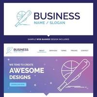 Beautiful Business Concept Brand Name baseball. basket. ball. game. fun Logo Design and Pink and Blue background Website Header Design template. Place for Slogan .Tagline vector