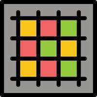 Grid Graph Drawing area software  Flat Color Icon Vector icon banner Template
