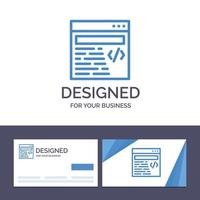 Creative Business Card and Logo template Web Design Text Vector Illustration