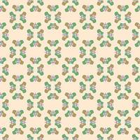 Abstract and floral seamless pattern vector