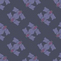 Abstract and floral seamless pattern vector