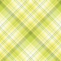 Seamless pattern in summer green, white and light yellow colors for plaid, fabric, textile, clothes, tablecloth and other things. Vector image. 2