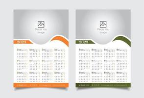 2023 Wall Calendar Design vector