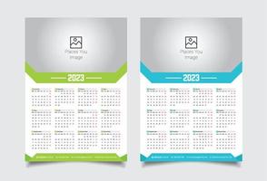 2023 Wall Calendar Design vector