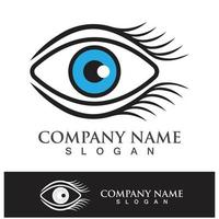 eye care vector logo design