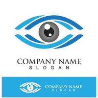 eye care vector logo design