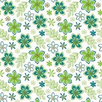 Seamless pattern of Spring Flowers - Spring vector flowers design
