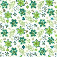 Seamless pattern of Spring Flowers - Spring vector flowers design