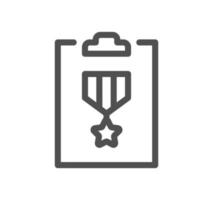 Document icon outline and linear vector. vector