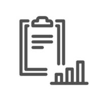 Document icon outline and linear vector. vector