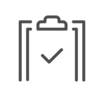 Document icon outline and linear vector. vector