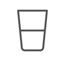 Drink related icon outline and linear vector. vector