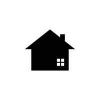 Home simple flat icon vector