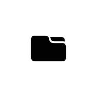 Folder icon vector. File icon vector