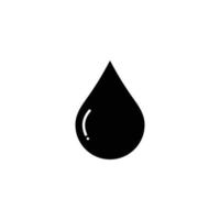 Water droplet simple flat icon vector