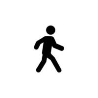caminar simple vector icono plano