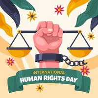 concepto del día de los derechos humanos vector