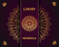 Luxury golden mandala background design vector