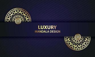 Luxury golden mandala background design vector