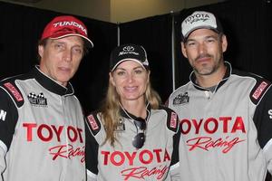 LOS ANGELES, MAR 17 - William Fitchner Eileen Davidson Eddie Cibrian at the training session for the 36th Toyota Pro Celebrity Race to be held in Long Beach, CA on April 14, 2012 at the Willow Springs Racetrack on March 17, 2012 in Willow Springs, CA photo