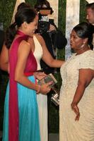 LOS ANGELES, FEB 26 - Rosario Dawson Octavia Spencer arrives at the 2012 Vanity Fair Oscar Party at the Sunset Tower on February 26, 2012 in West Hollywood, CA photo