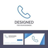 Creative Business Card and Logo template Phone Telephone Call Vector Illustration