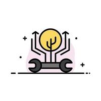 Development Engineering Growth Hack Hacking  Business Flat Line Filled Icon Vector Banner Template